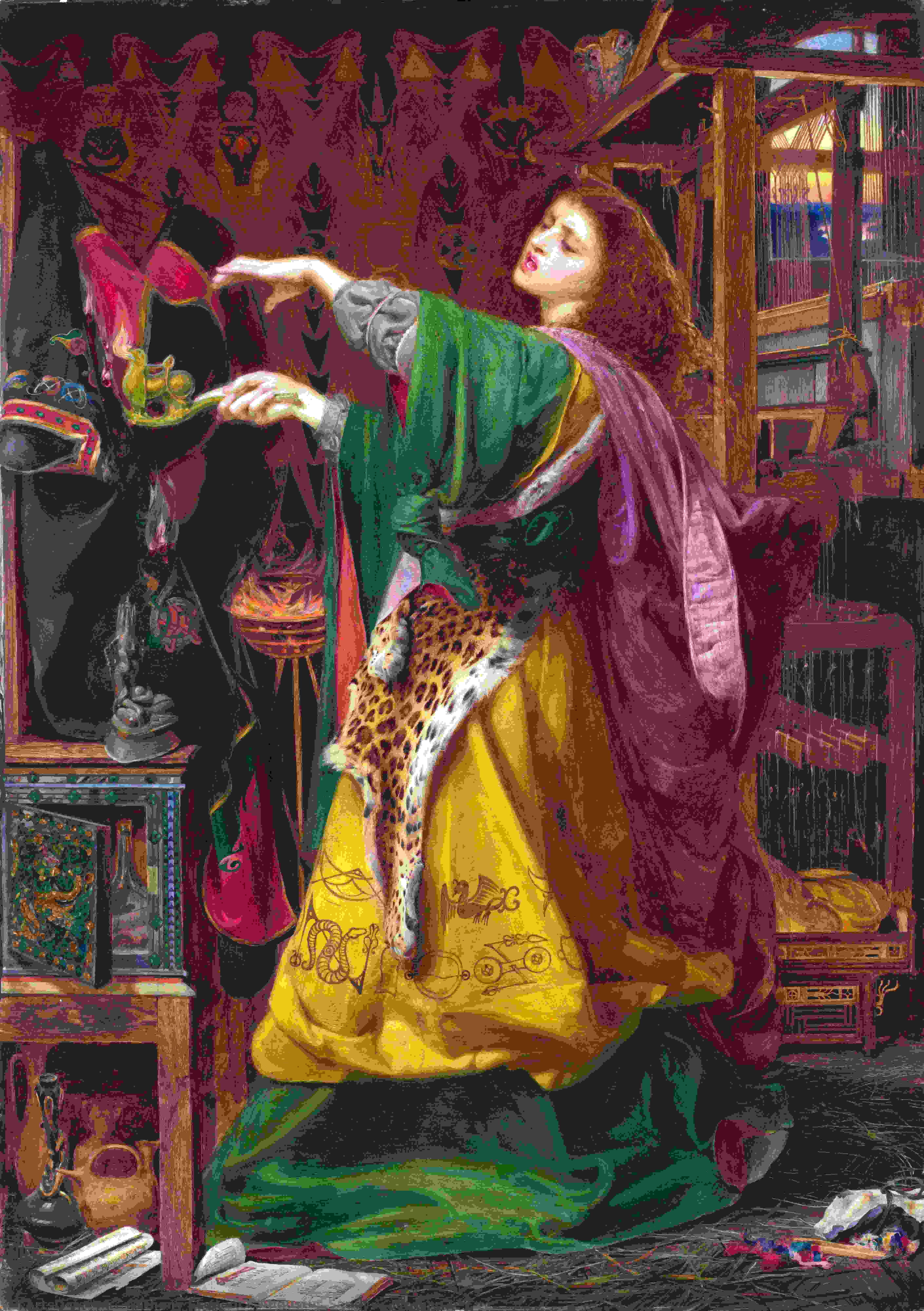 WikiOO.org - Encyclopedia of Fine Arts - Lukisan, Artwork Anthony Frederick Augustus Sandys - Morgan le Fay