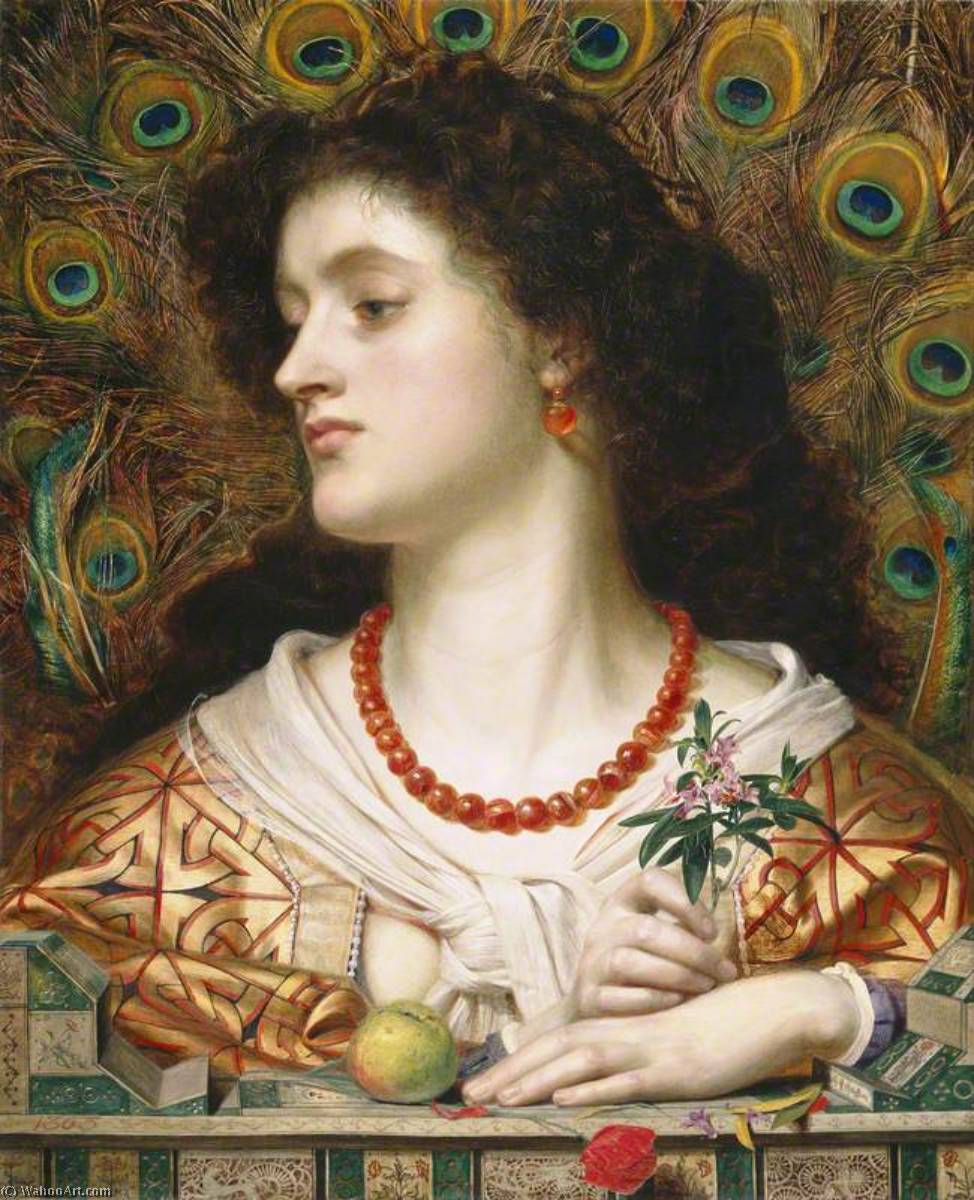 Wikioo.org - The Encyclopedia of Fine Arts - Painting, Artwork by Anthony Frederick Augustus Sandys - Vivien