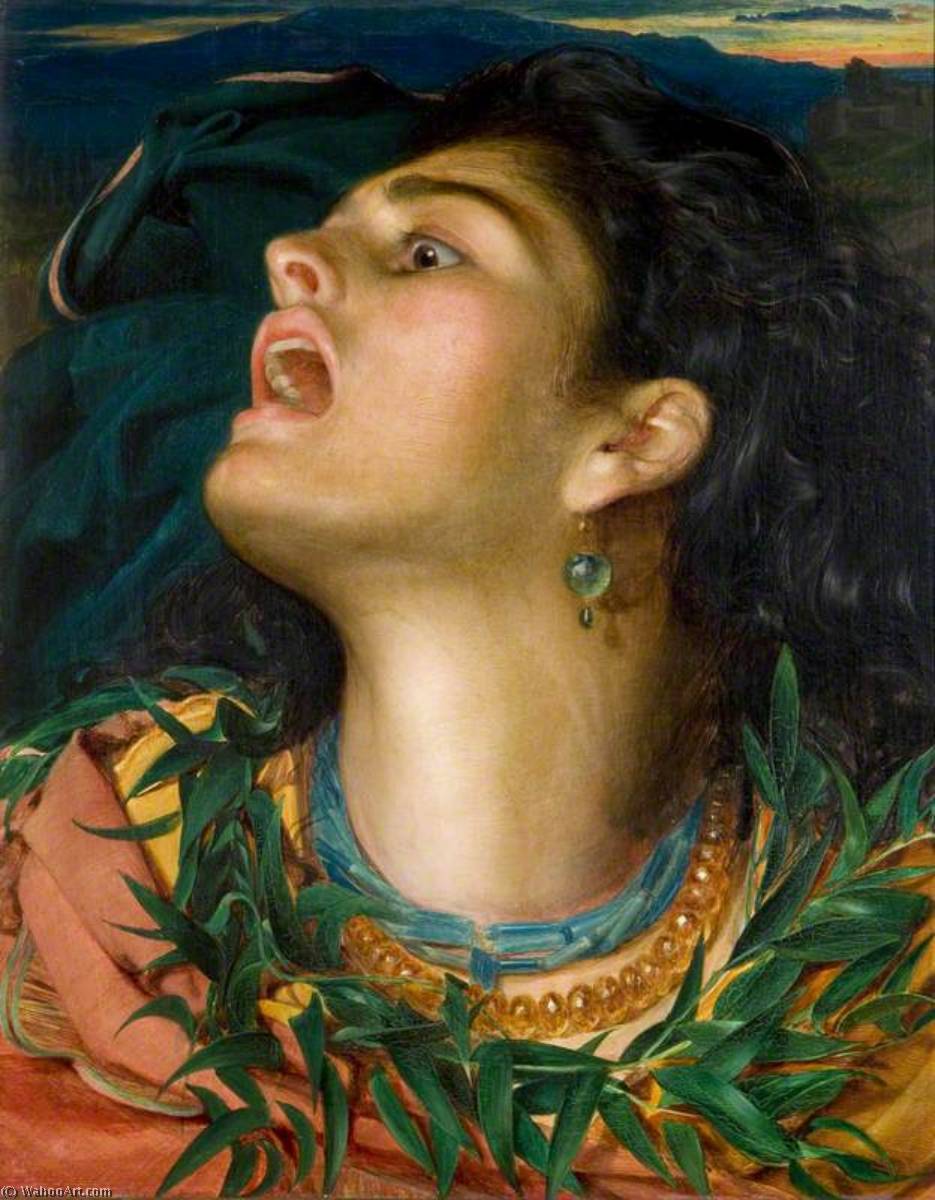 Wikioo.org - The Encyclopedia of Fine Arts - Painting, Artwork by Anthony Frederick Augustus Sandys - Cassandra