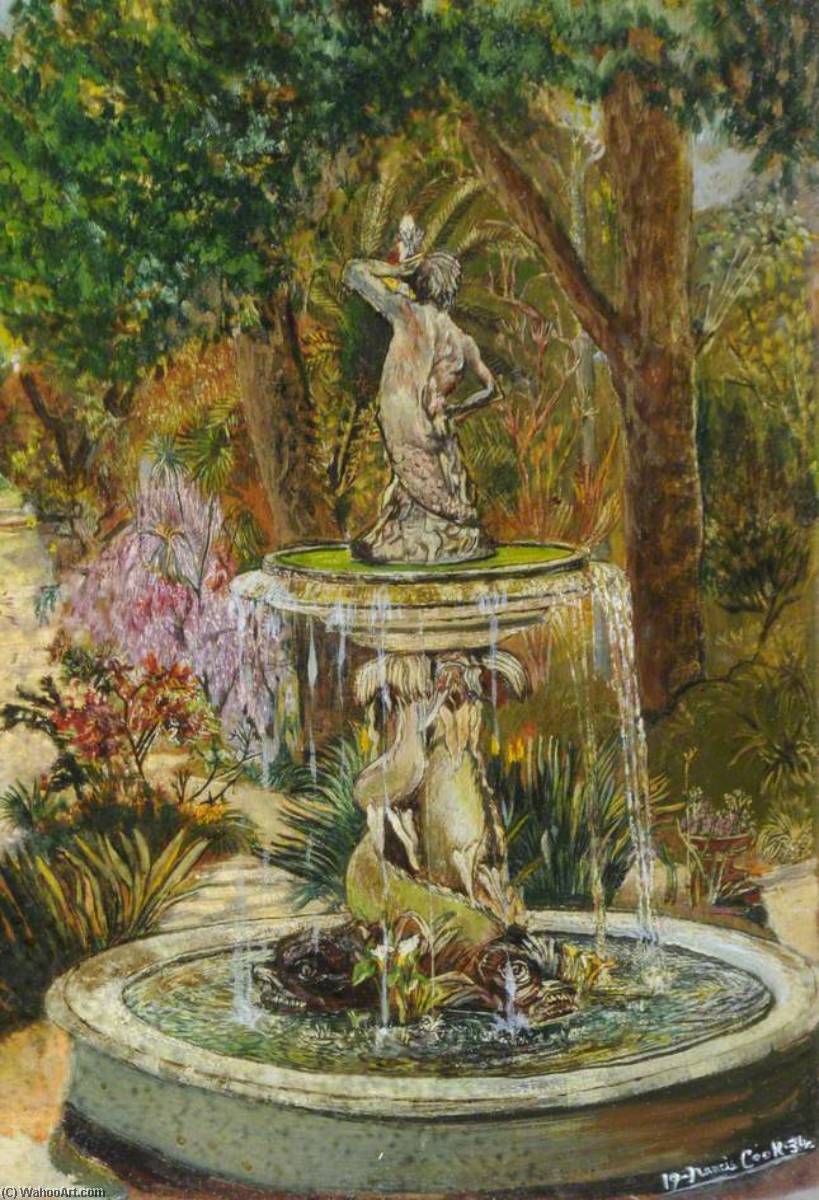 WikiOO.org - Encyclopedia of Fine Arts - Maalaus, taideteos Francis Ferdinand Maurice Cook - The Fountain at Monserrat, Portugal