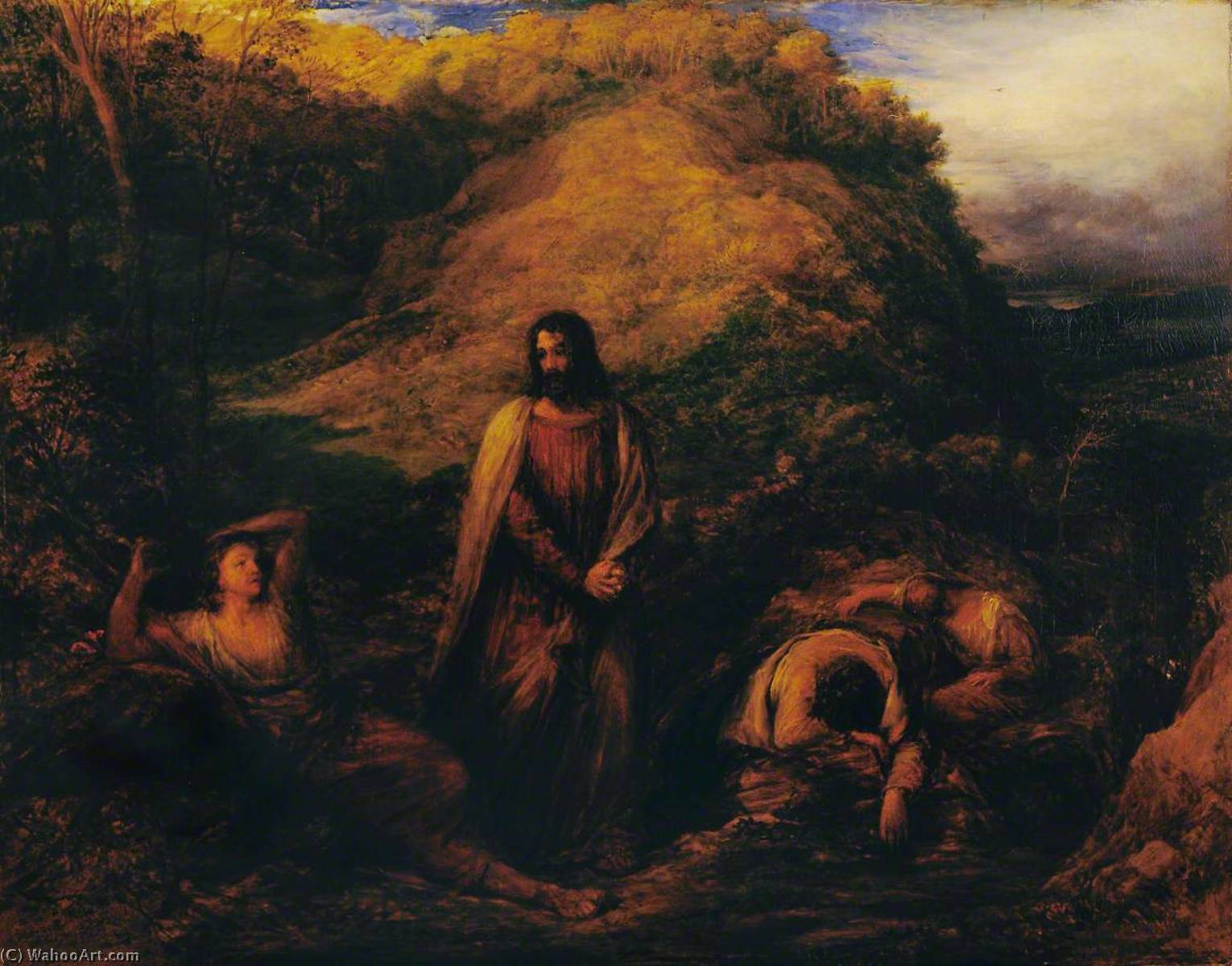 Wikioo.org - The Encyclopedia of Fine Arts - Painting, Artwork by John Linnell - Gethsemane