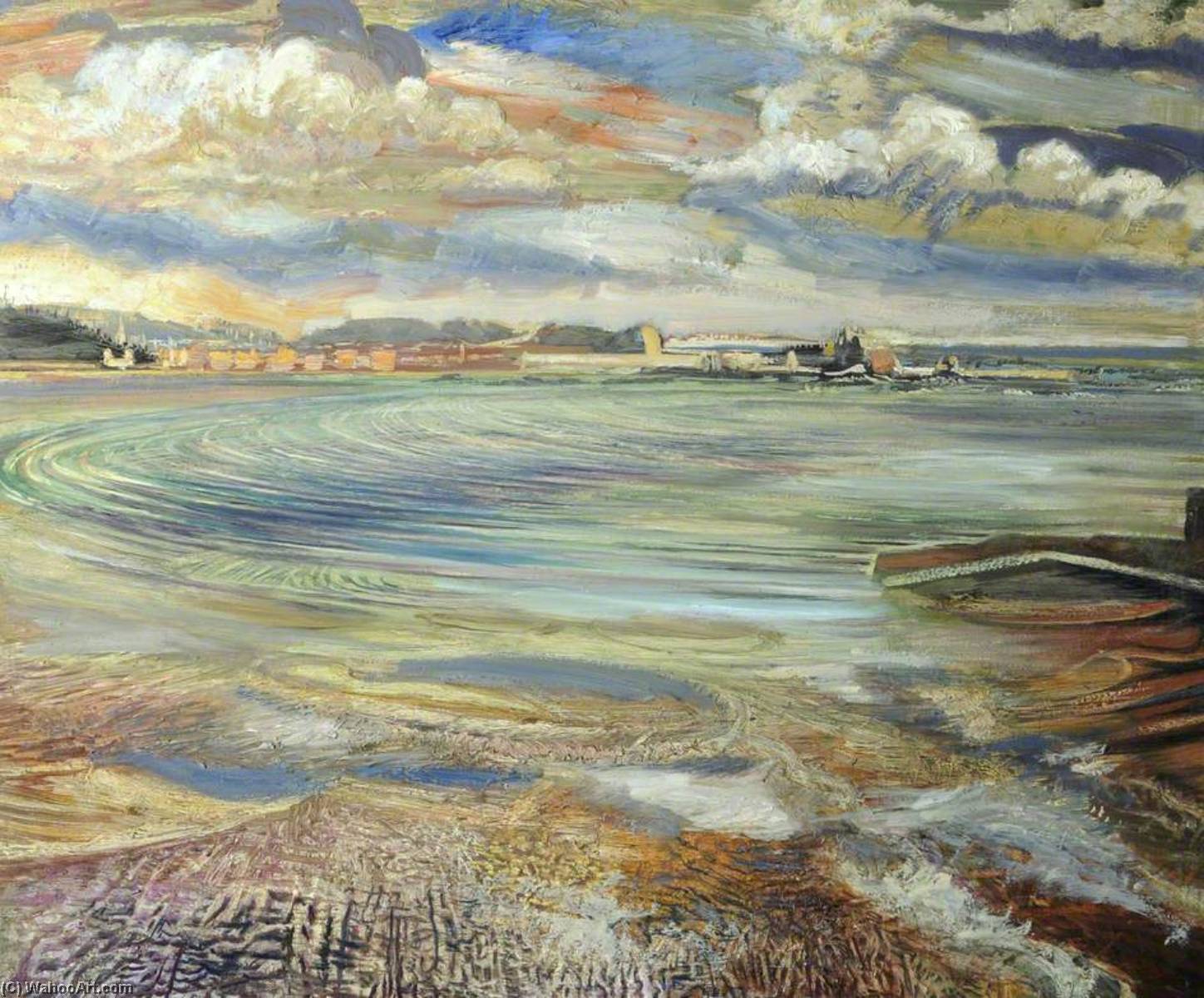 WikiOO.org - Εγκυκλοπαίδεια Καλών Τεχνών - Ζωγραφική, έργα τέχνης Francis Ferdinand Maurice Cook - St Aubin's Bay and St Helier