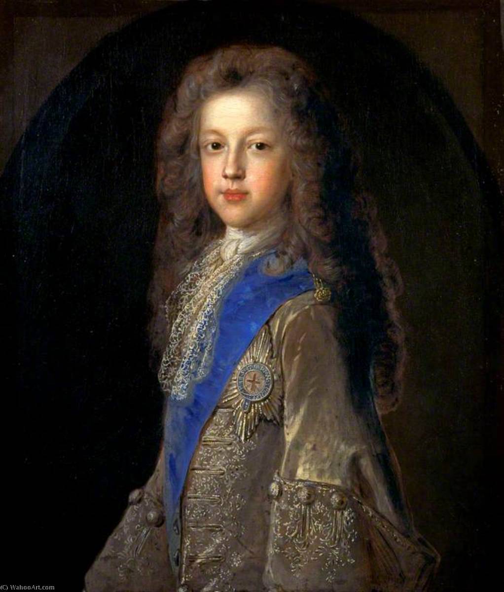 WikiOO.org - Encyclopedia of Fine Arts - Maľba, Artwork Jean François De Troy - Prince James Francis Edward Stuart (1688–1766), Son of James VII and II