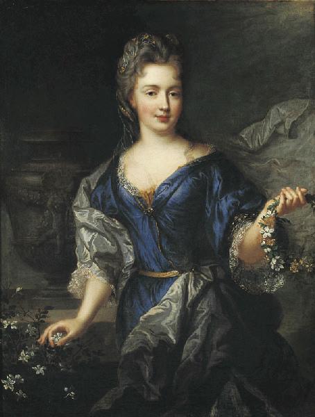 Wikioo.org - Encyklopedia Sztuk Pięknych - Malarstwo, Grafika Jean François De Troy - Portrait de Marie Anne de Bourbon, princesse de Conti