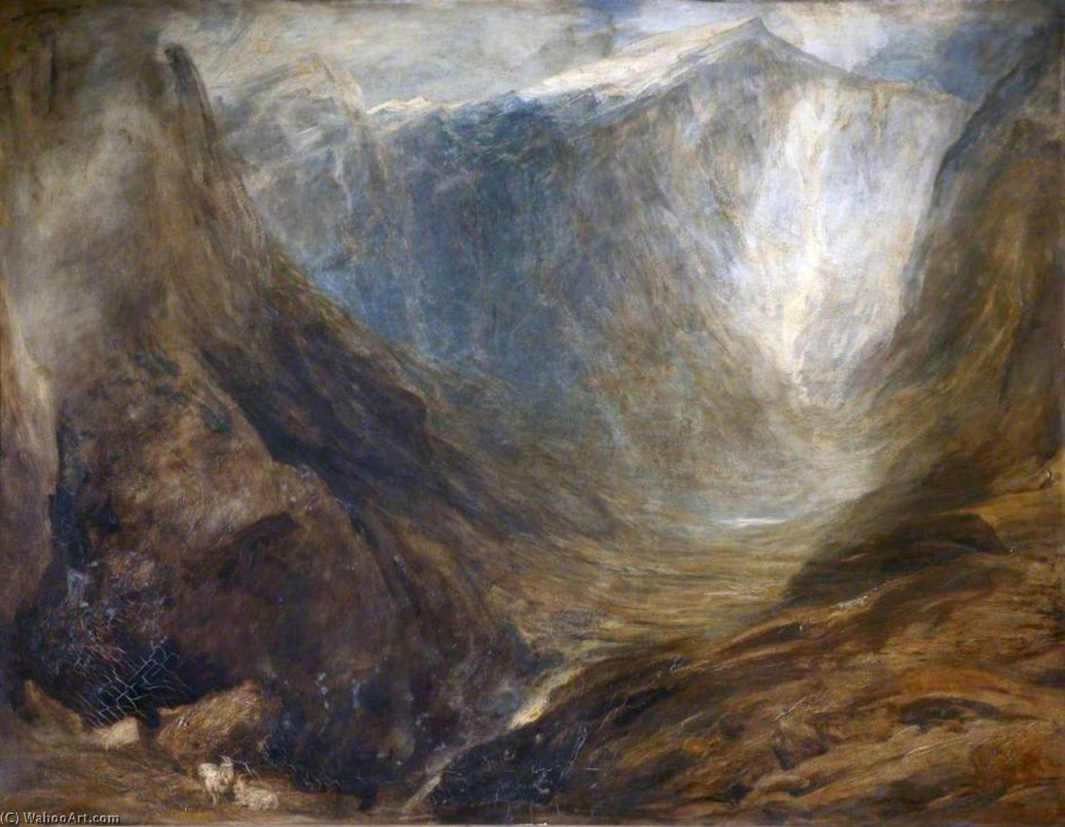 Wikioo.org - The Encyclopedia of Fine Arts - Painting, Artwork by Henry Clarence Whaite - The Heart of Snowdon