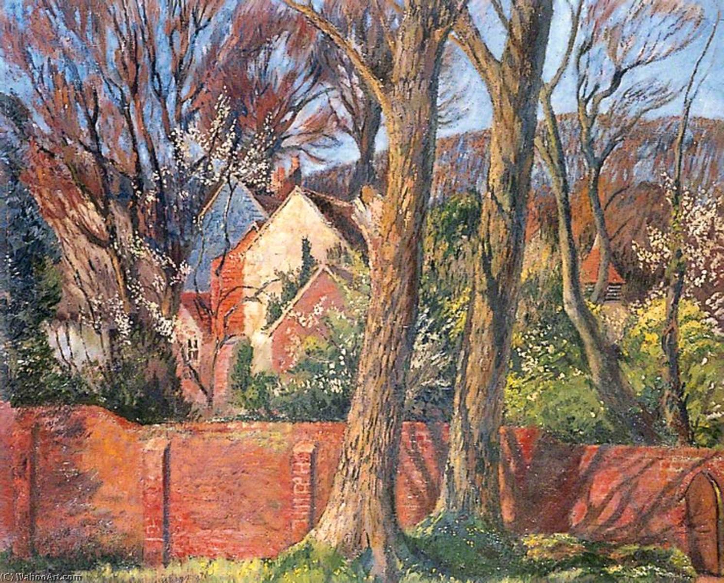 Wikioo.org - The Encyclopedia of Fine Arts - Painting, Artwork by Henry Clarence Whaite - Spring, Farringford, Isle of Wight
