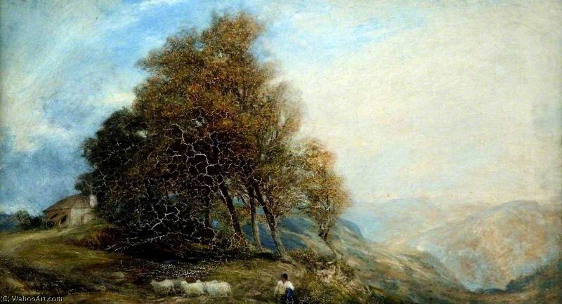 WikiOO.org - Encyclopedia of Fine Arts - Maľba, Artwork Henry Clarence Whaite - The Hill Top