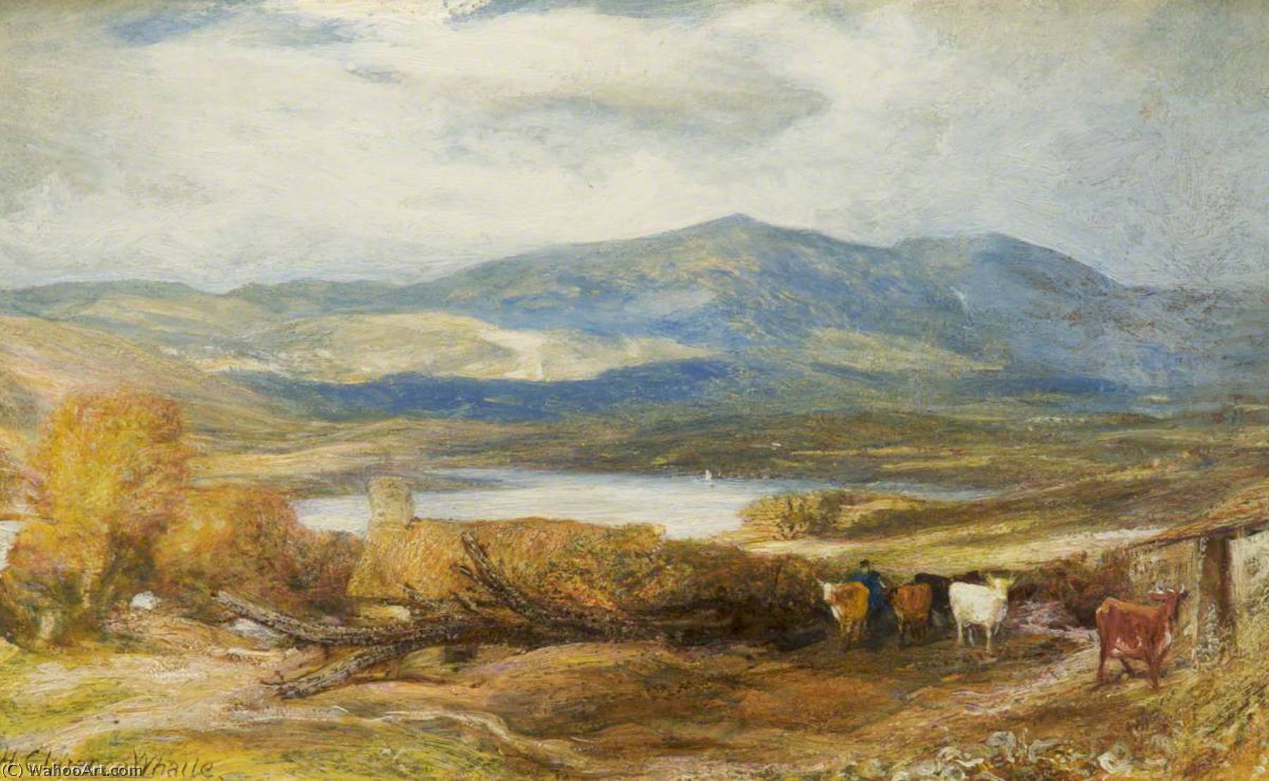 Wikioo.org - The Encyclopedia of Fine Arts - Painting, Artwork by Henry Clarence Whaite - Conway Valley