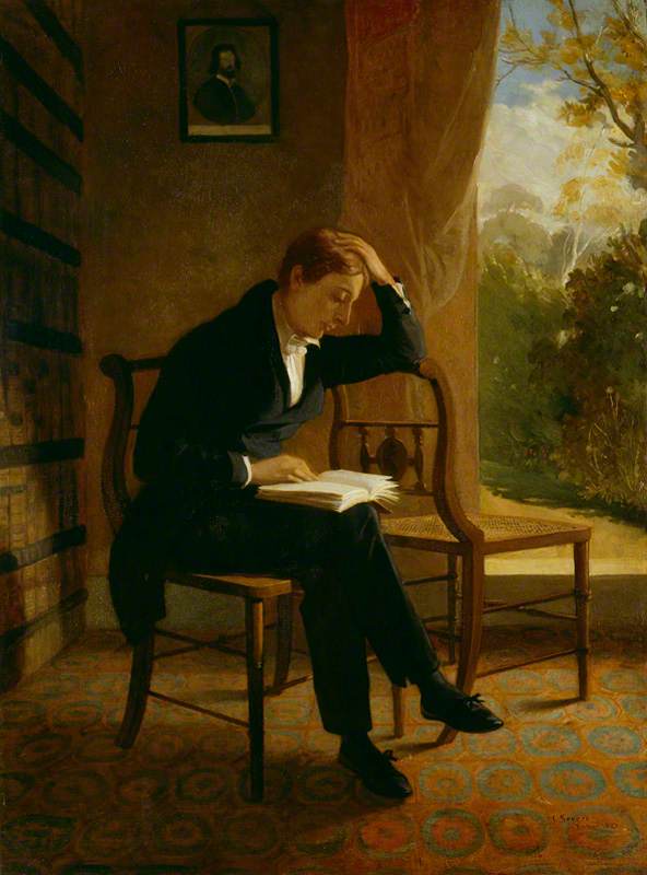 WikiOO.org - Εγκυκλοπαίδεια Καλών Τεχνών - Ζωγραφική, έργα τέχνης Joseph Severn - John Keats