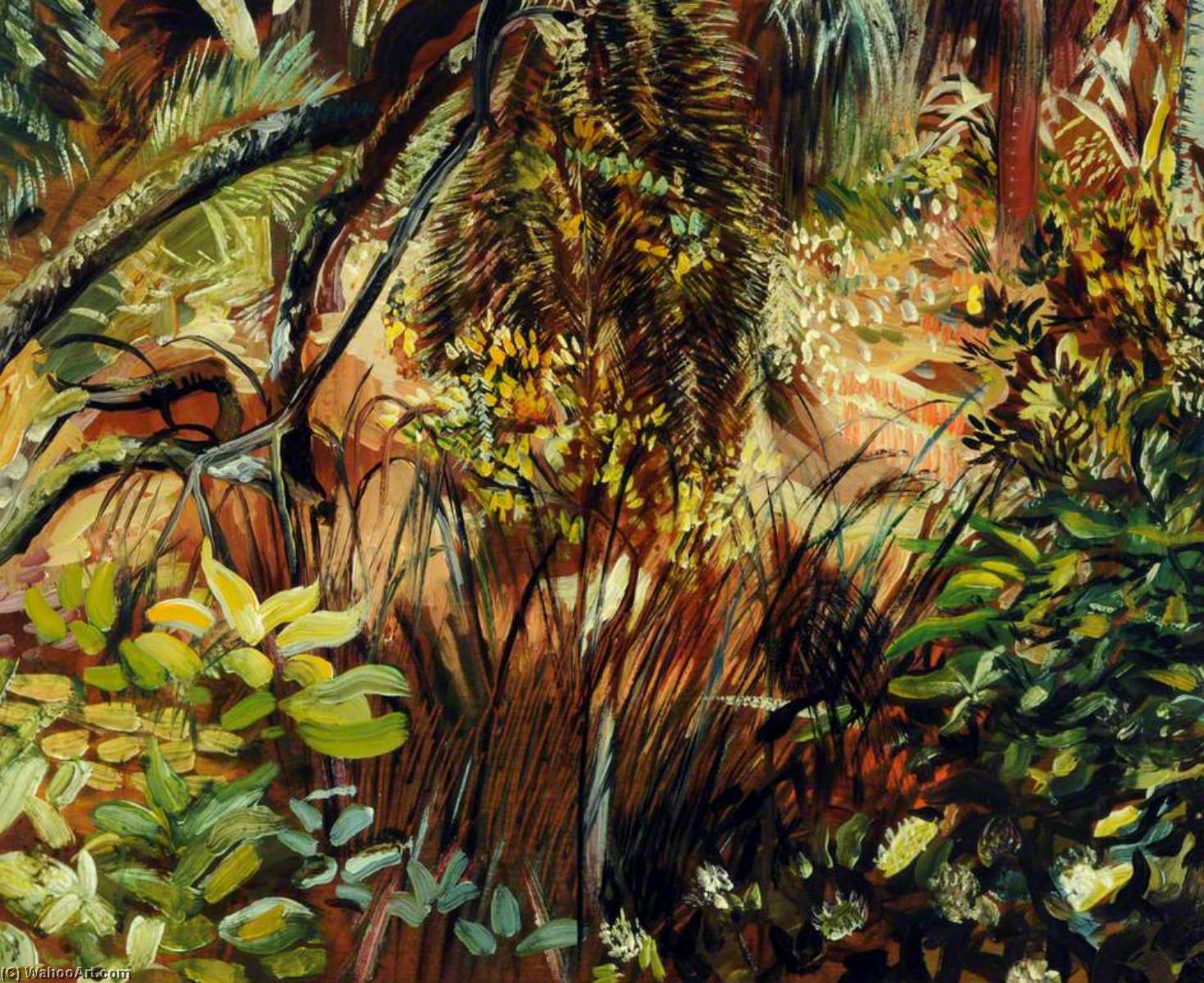 WikiOO.org - Εγκυκλοπαίδεια Καλών Τεχνών - Ζωγραφική, έργα τέχνης Francis Ferdinand Maurice Cook - Tropical Garden at Monserrat, Portugal