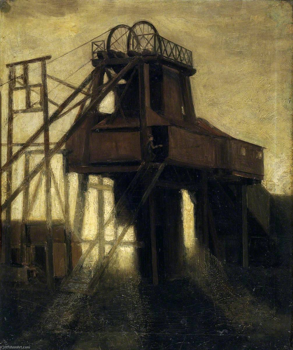 Wikioo.org - The Encyclopedia of Fine Arts - Painting, Artwork by Evan Walters - Cefn Cyfelach Colliery
