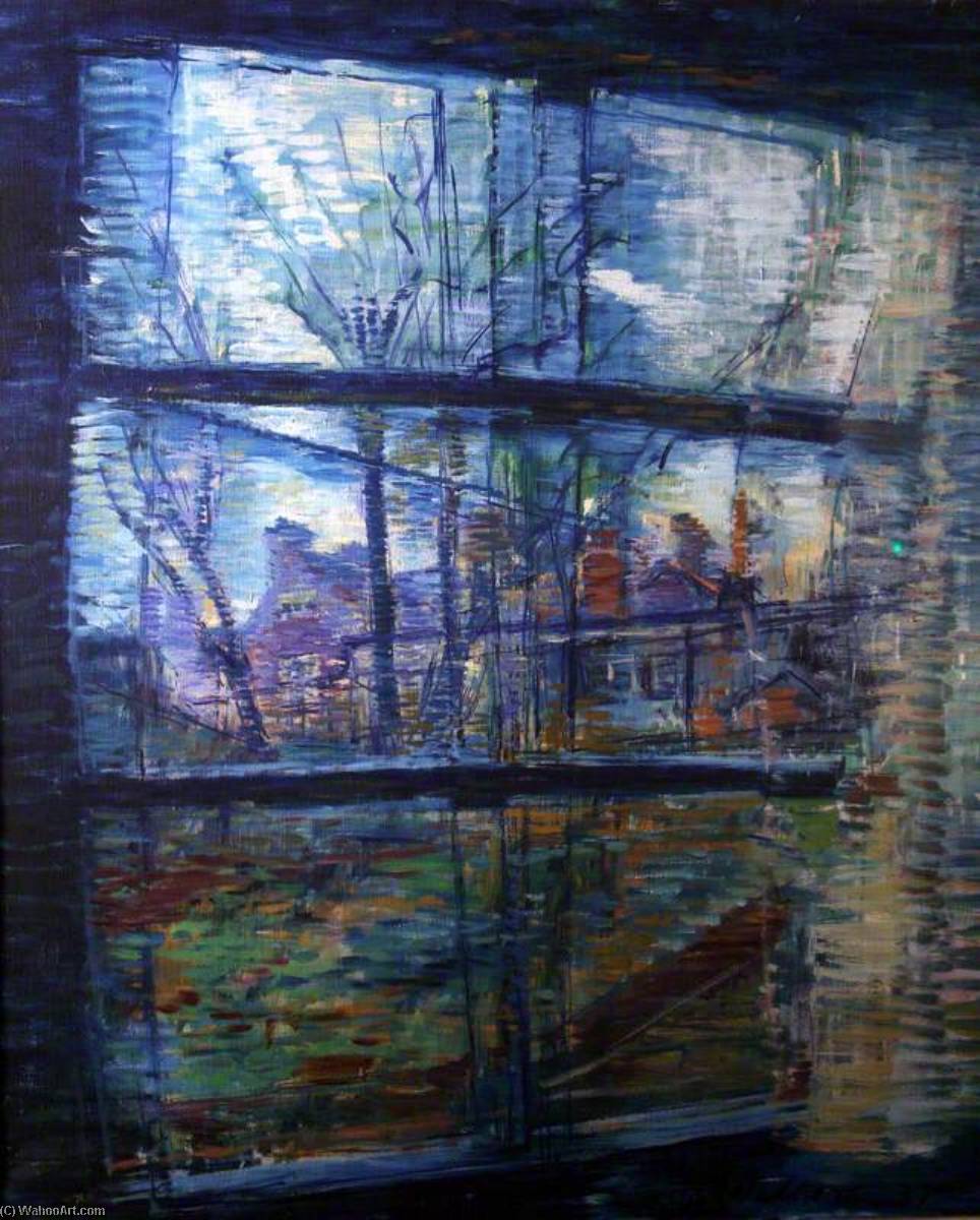 Wikioo.org - The Encyclopedia of Fine Arts - Painting, Artwork by Evan Walters - Hampstead through a Window
