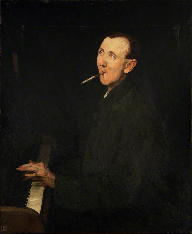 WikiOO.org - Encyclopedia of Fine Arts - Målning, konstverk Evan Walters - Blind Pianist