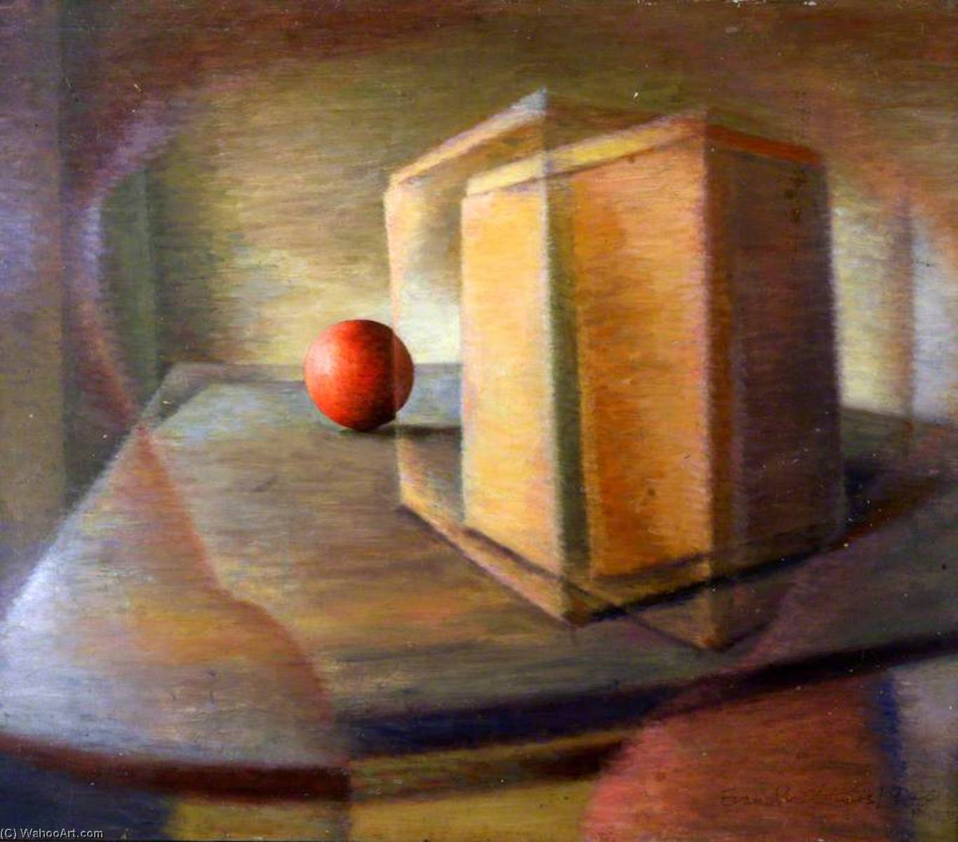 Wikioo.org - The Encyclopedia of Fine Arts - Painting, Artwork by Evan Walters - Still Life with Cricket Ball
