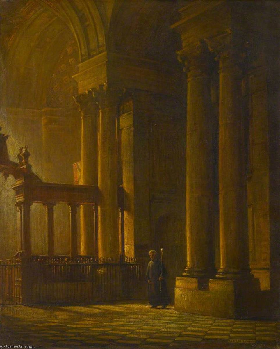 Wikioo.org - The Encyclopedia of Fine Arts - Painting, Artwork by Frank Ernest Beresford - St Paul's Cathedral