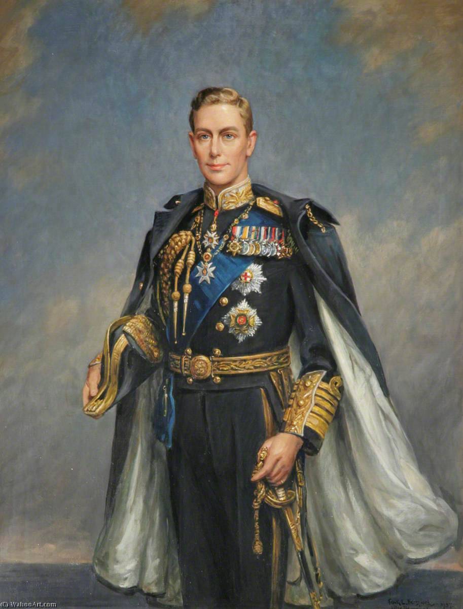 Wikioo.org - The Encyclopedia of Fine Arts - Painting, Artwork by Frank Ernest Beresford - King George VI (1895–1952)