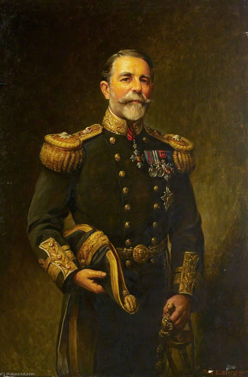 Wikioo.org - The Encyclopedia of Fine Arts - Painting, Artwork by Frank Ernest Beresford - Rear Admiral Sir Edward Inglefield (1861–1945)