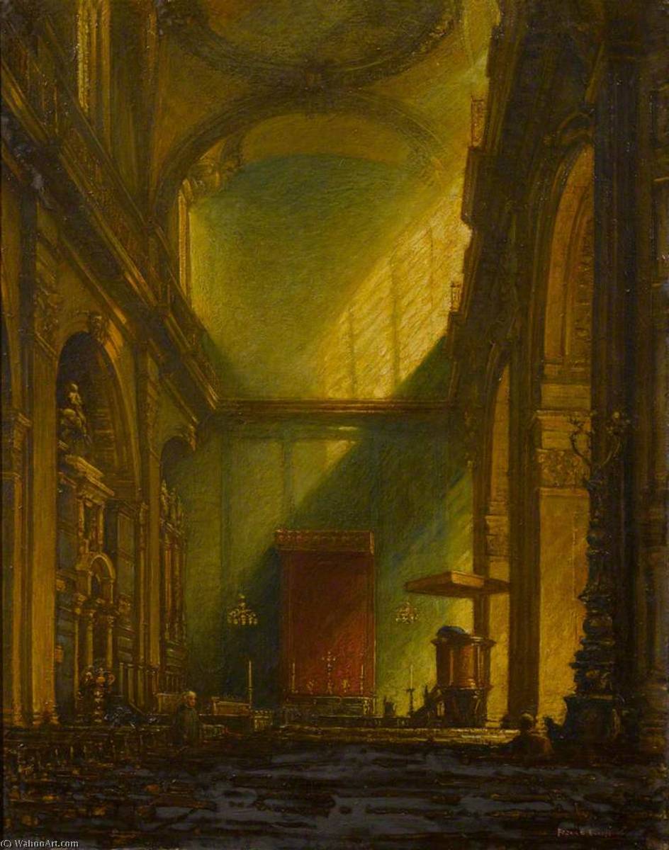 WikiOO.org - Encyclopedia of Fine Arts - Maľba, Artwork Frank Ernest Beresford - St Paul's Cathedral
