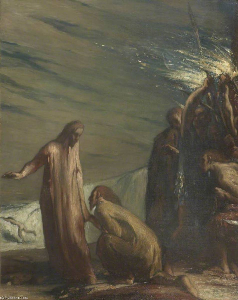 WikiOO.org - Enciclopédia das Belas Artes - Pintura, Arte por Charles De Sousy Ricketts - The Betrayal of Christ