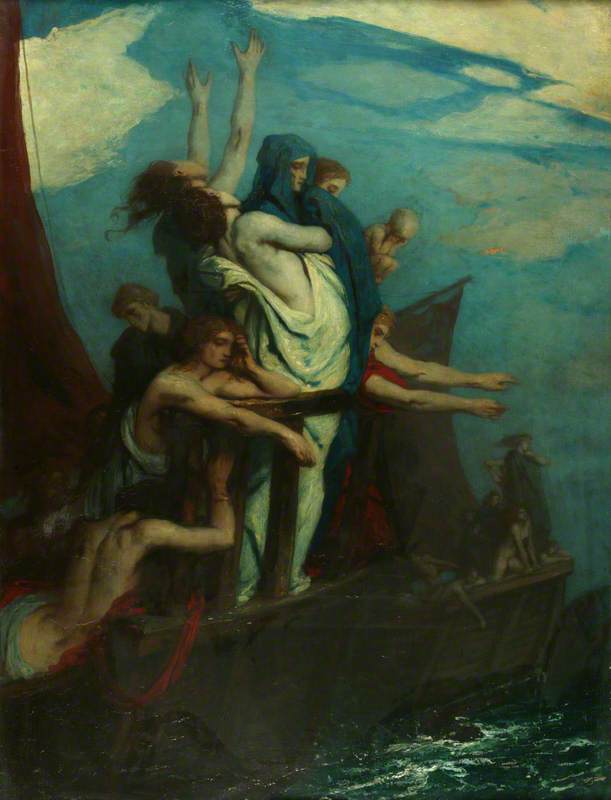 WikiOO.org - Enciklopedija dailės - Tapyba, meno kuriniai Charles De Sousy Ricketts - The Trojan Women