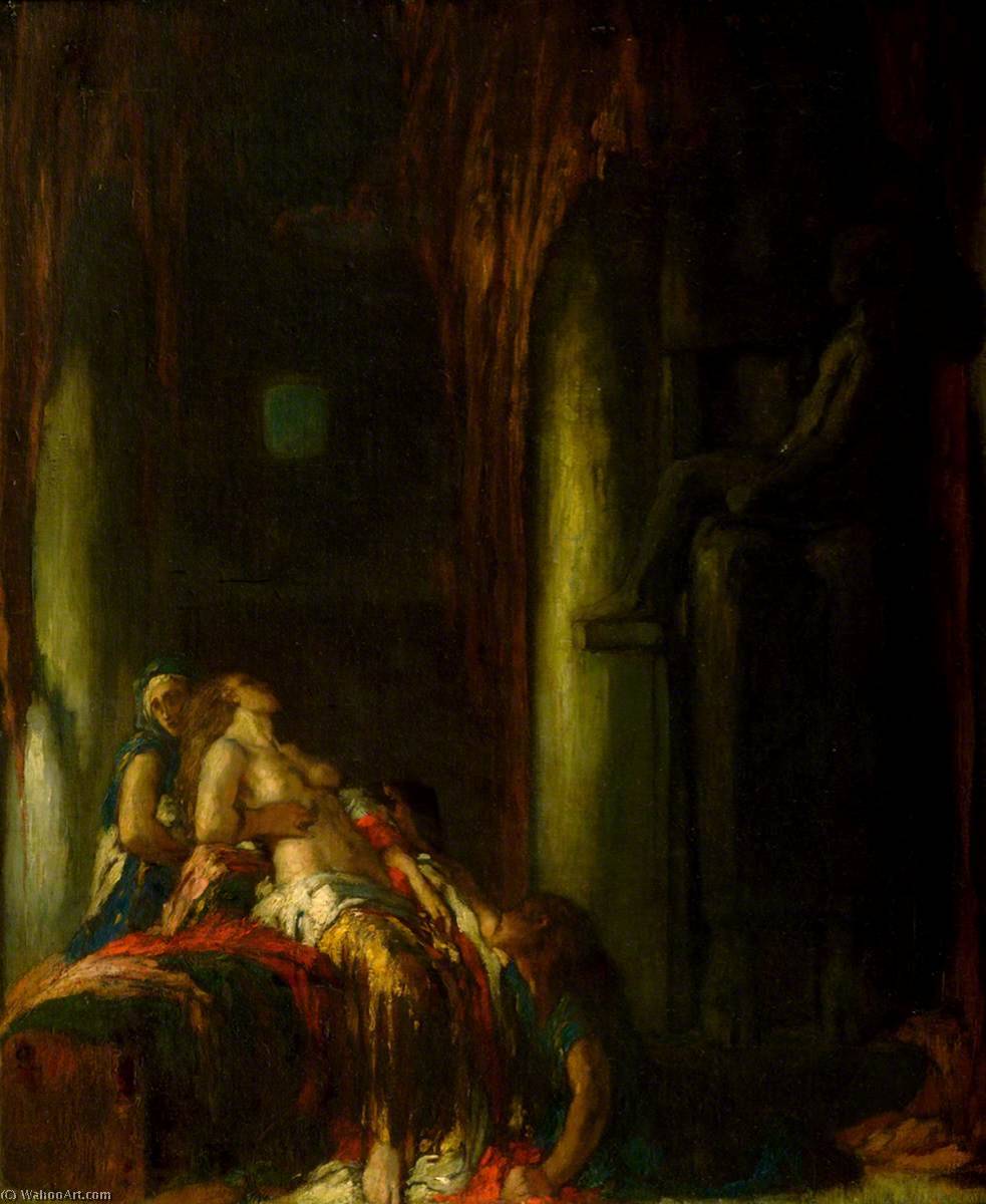 Wikioo.org - The Encyclopedia of Fine Arts - Painting, Artwork by Charles De Sousy Ricketts - The Death of Cleopatra