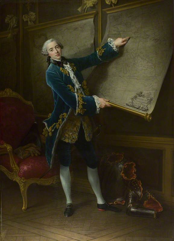 Wikioo.org - The Encyclopedia of Fine Arts - Painting, Artwork by François Hubert Drouais - Le Comte de Vaudreuil