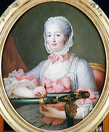 Wikioo.org - The Encyclopedia of Fine Arts - Painting, Artwork by François Hubert Drouais - Portrait de Jeanne Antoinette Poisson, marquise de Pompadour