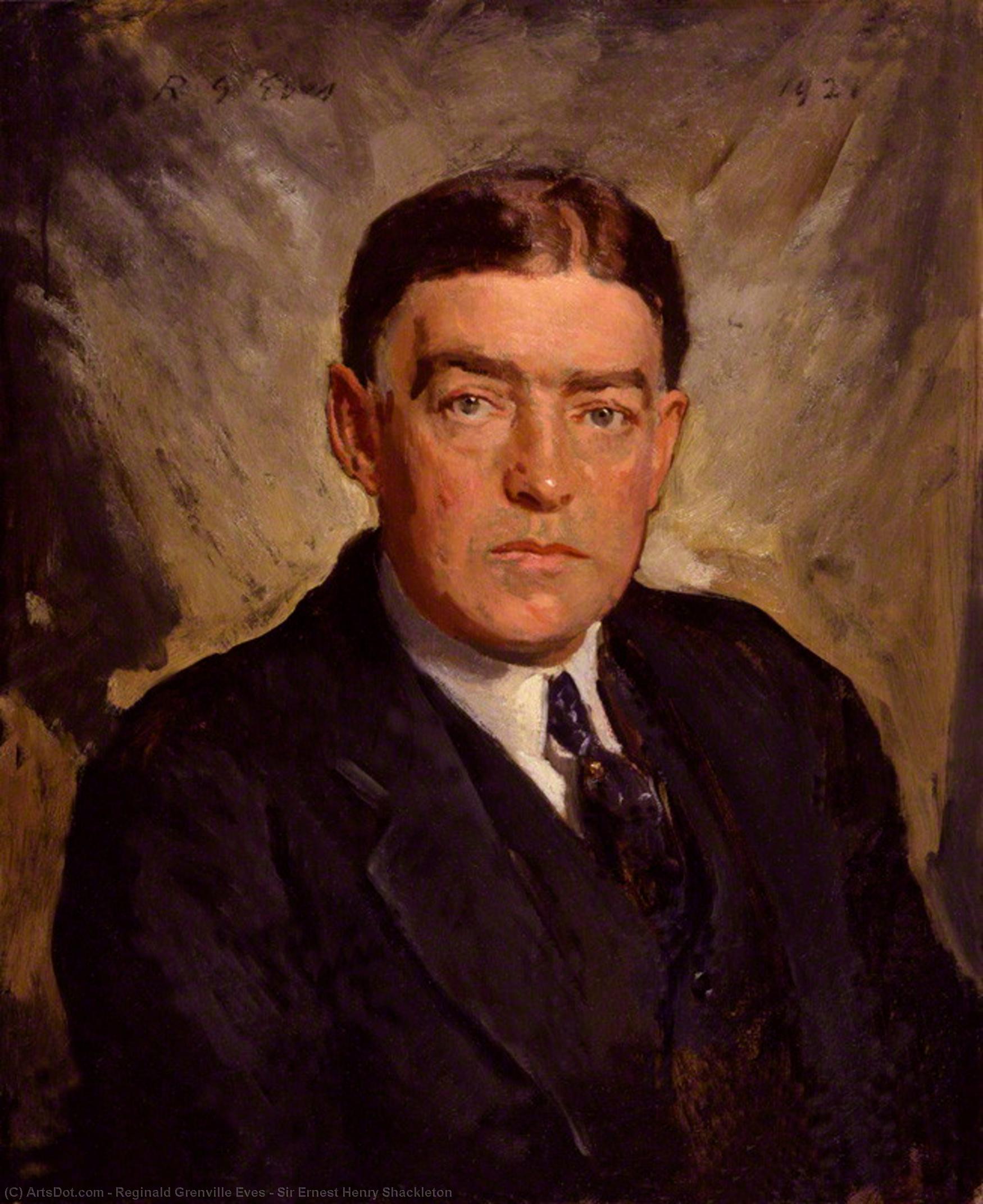 Wikioo.org - The Encyclopedia of Fine Arts - Painting, Artwork by Reginald Grenville Eves - Sir Ernest Henry Shackleton