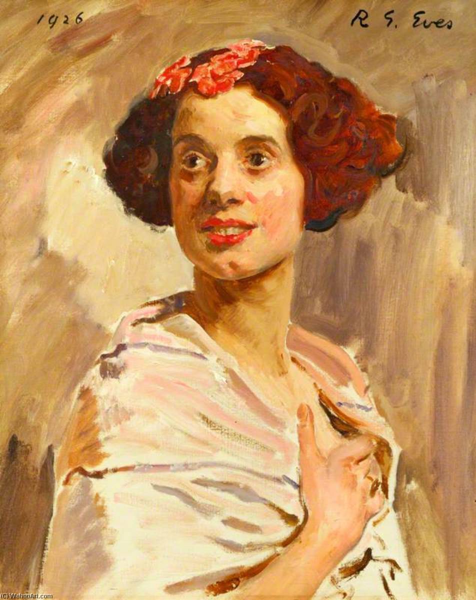 Wikioo.org - The Encyclopedia of Fine Arts - Painting, Artwork by Reginald Grenville Eves - Elsa Lanchester (1902–1986)