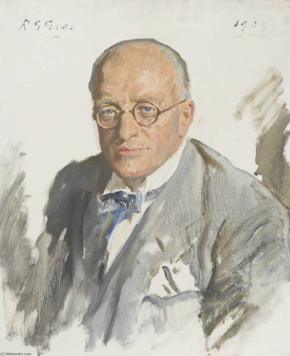 Wikioo.org - The Encyclopedia of Fine Arts - Painting, Artwork by Reginald Grenville Eves - Hugh Walpole (1884–1941)