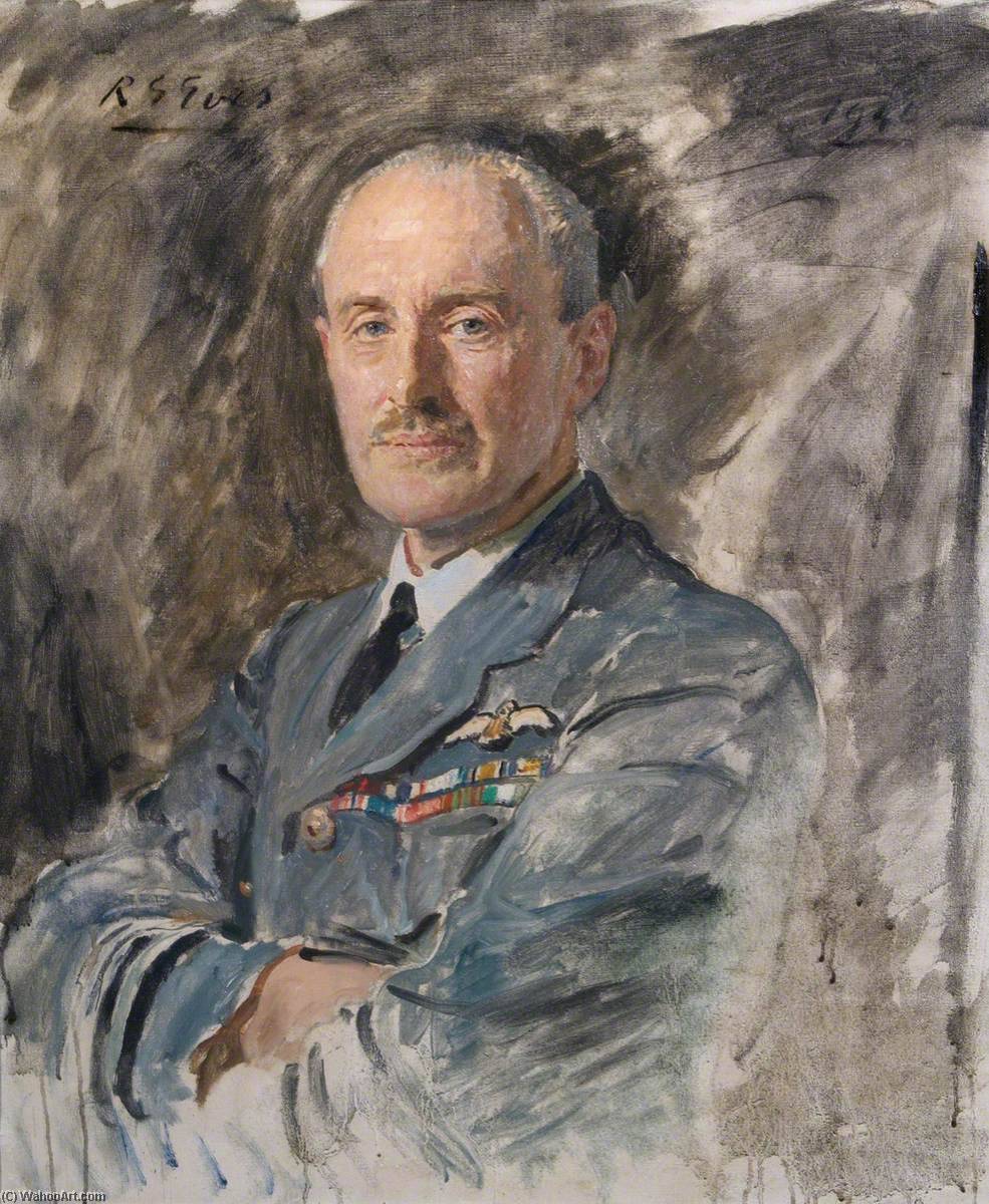 Wikioo.org - The Encyclopedia of Fine Arts - Painting, Artwork by Reginald Grenville Eves - Air Vice Marshal C. H. B. Blount (1893–1940)