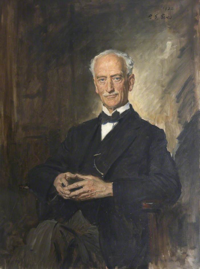 Wikioo.org - The Encyclopedia of Fine Arts - Painting, Artwork by Reginald Grenville Eves - Right Honourable Viscount Lambert (1866–1958), PC, Foundation Chairman and Life Governor of Seale Hayne Agricultural College