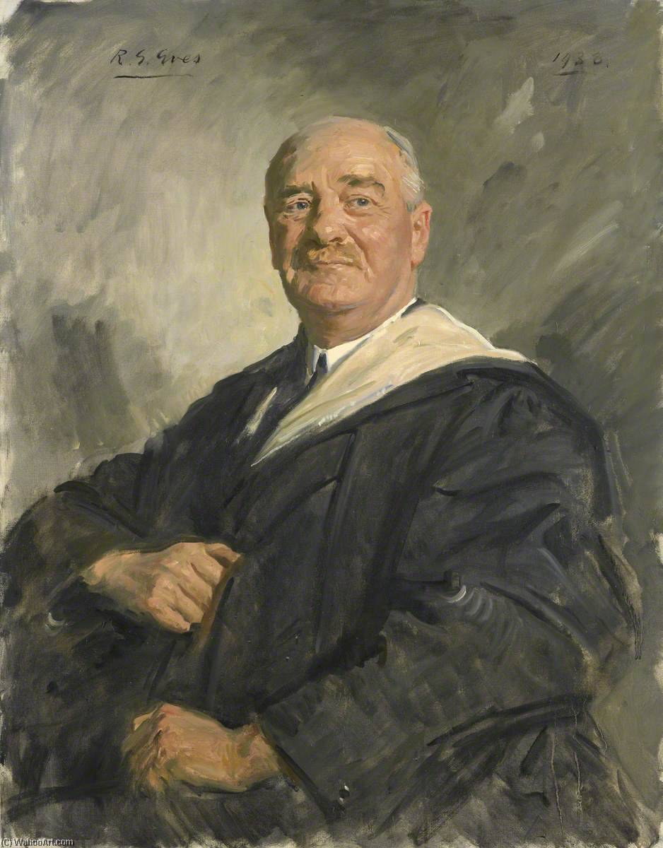 Wikioo.org - The Encyclopedia of Fine Arts - Painting, Artwork by Reginald Grenville Eves - Sir Joseph Barcroft (1872–1947)