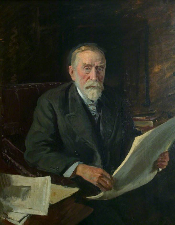 Wikoo.org - موسوعة الفنون الجميلة - اللوحة، العمل الفني Reginald Grenville Eves - Sir Thomas Cope (1840–1924), Bt, DL, Chairman of Leicestershire County Council (1908–1922)