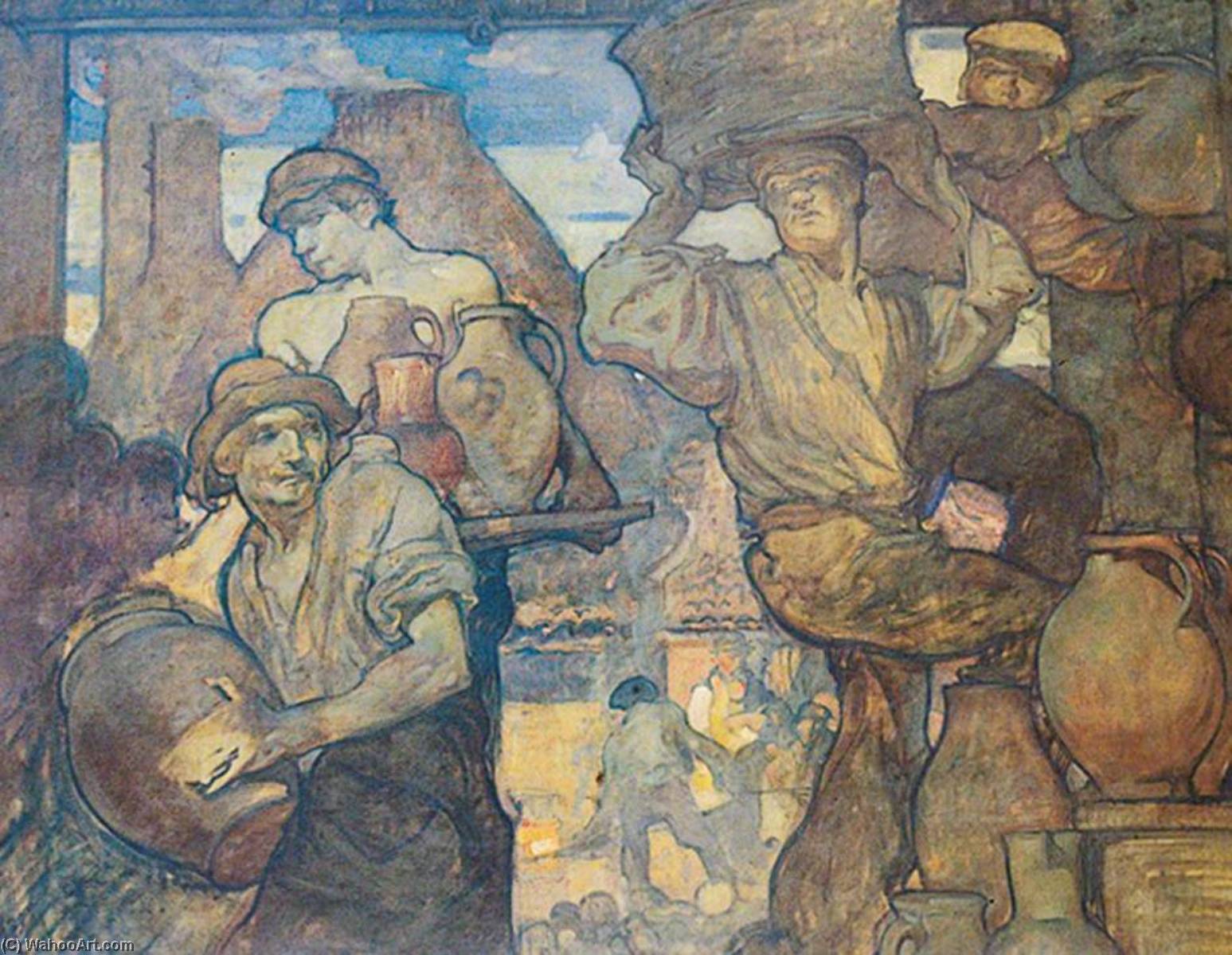 Wikioo.org - The Encyclopedia of Fine Arts - Painting, Artwork by Frank William Brangwyn - The Potters