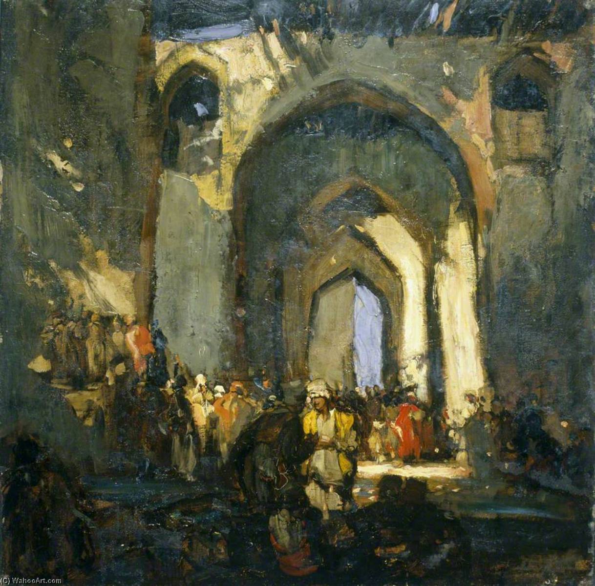 Wikioo.org - The Encyclopedia of Fine Arts - Painting, Artwork by Frank William Brangwyn - The Mosque