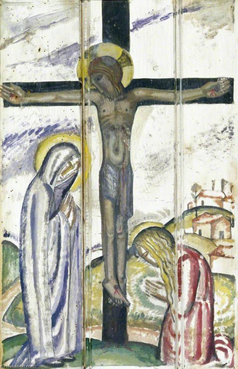 WikiOO.org - Encyclopedia of Fine Arts - Maleri, Artwork David Jones - Crucifixion