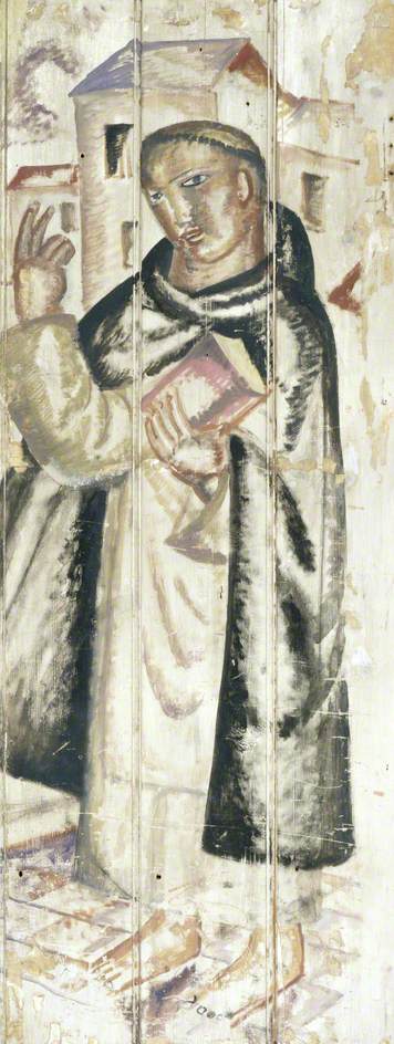 WikiOO.org - Encyclopedia of Fine Arts - Maleri, Artwork David Jones - Saint Dominic