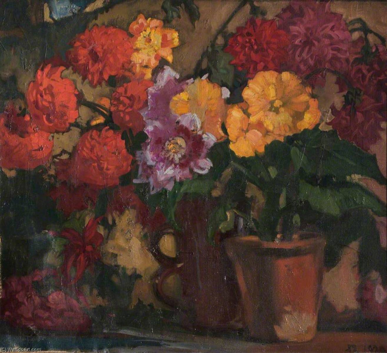 Wikioo.org - The Encyclopedia of Fine Arts - Painting, Artwork by Frank William Brangwyn - Begonias