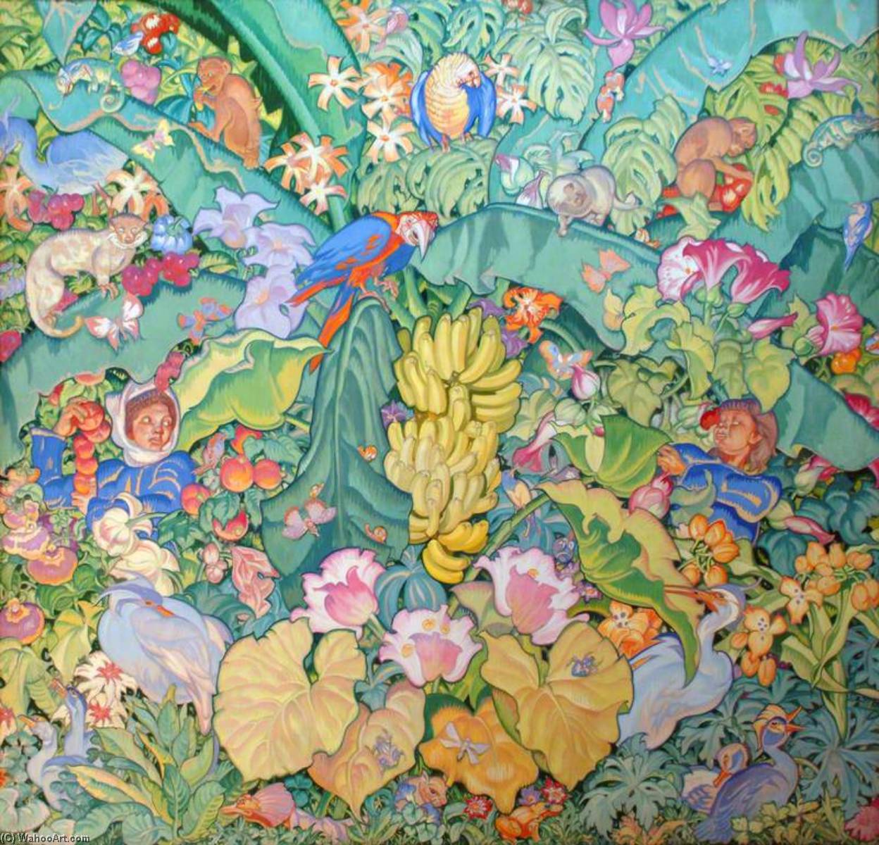 WikiOO.org - Encyclopedia of Fine Arts - Maleri, Artwork Frank William Brangwyn - British Empire Panel (15) East Indies