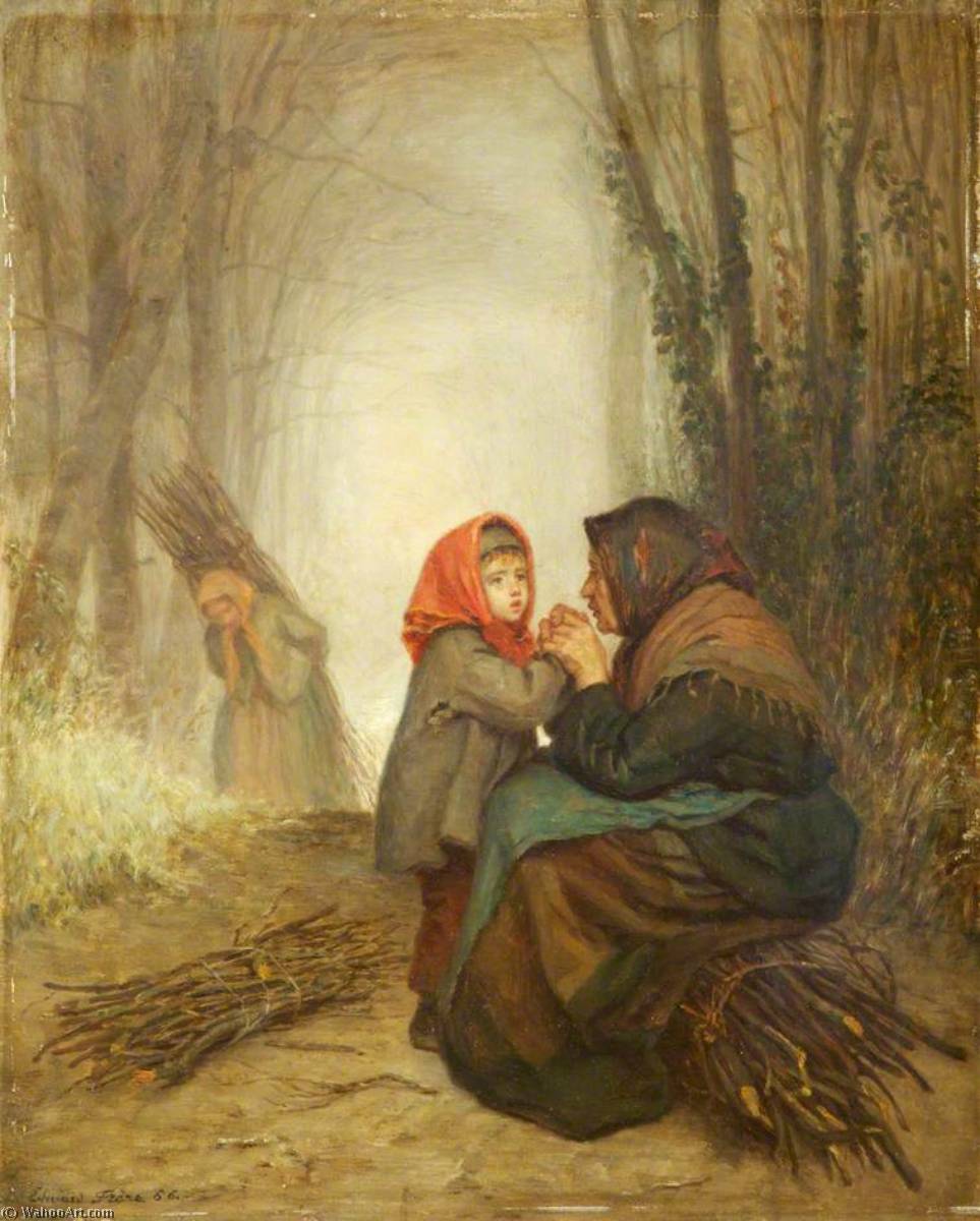 WikiOO.org - Енциклопедія образотворчого мистецтва - Живопис, Картини
 Edouard Frère - Cold Hands