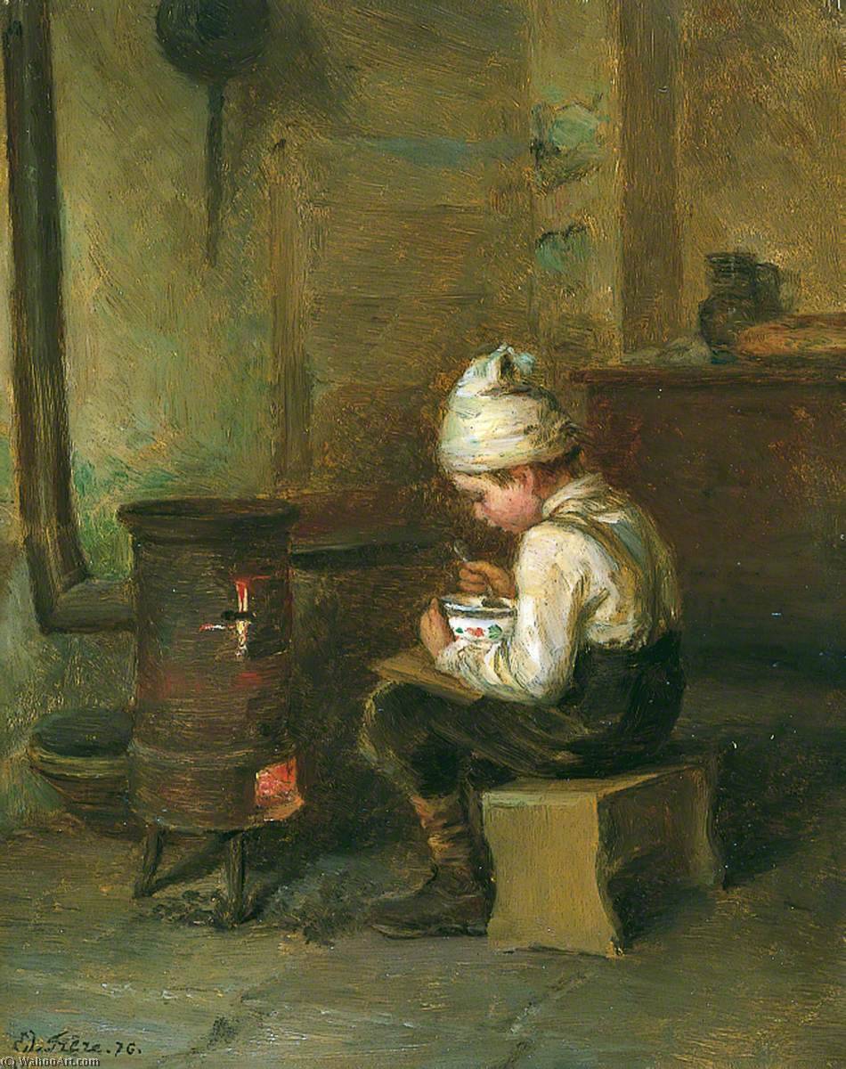 WikiOO.org - Енциклопедія образотворчого мистецтва - Живопис, Картини
 Edouard Frère - Supper Time