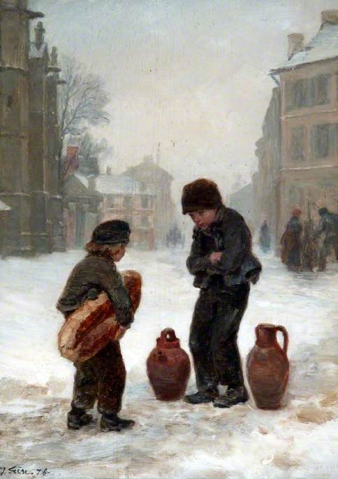 Wikioo.org - The Encyclopedia of Fine Arts - Painting, Artwork by Edouard Frère - Errand Boys