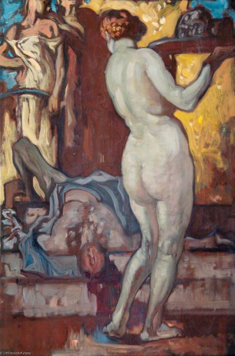 Wikioo.org - The Encyclopedia of Fine Arts - Painting, Artwork by Frank William Brangwyn - Judith and Holofernes