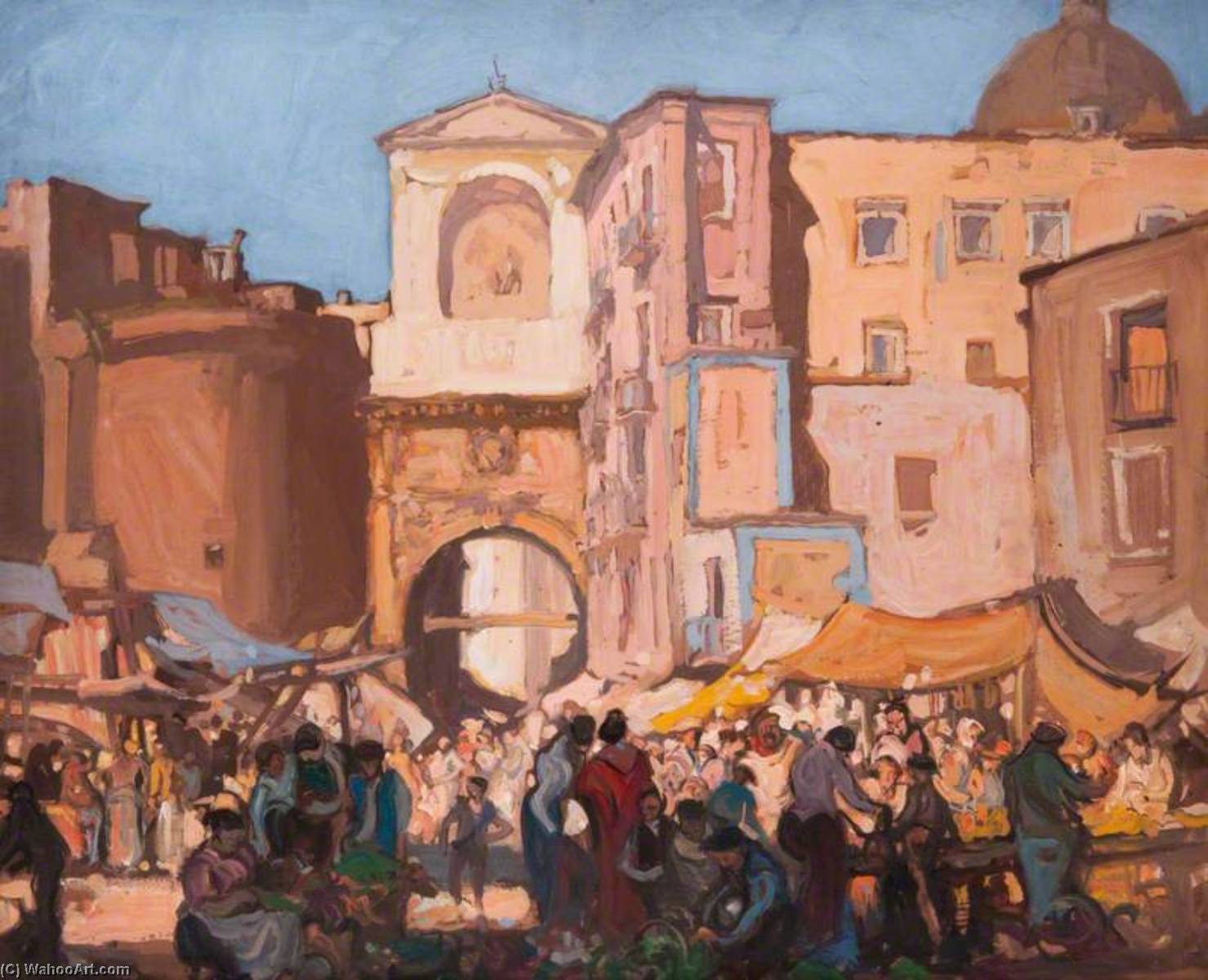 Wikioo.org - The Encyclopedia of Fine Arts - Painting, Artwork by Frank William Brangwyn - Naples