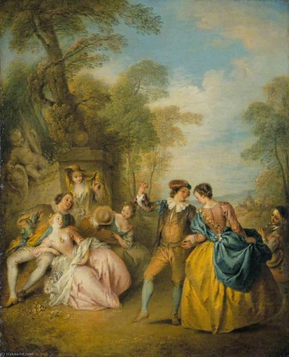 Wikioo.org - The Encyclopedia of Fine Arts - Painting, Artwork by Jean-Baptiste Pater - The Dance