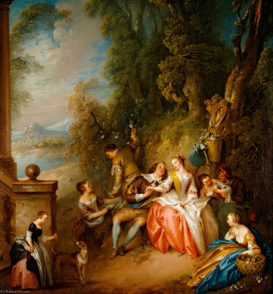 Wikioo.org - The Encyclopedia of Fine Arts - Painting, Artwork by Jean-Baptiste Pater - Fête champêtre