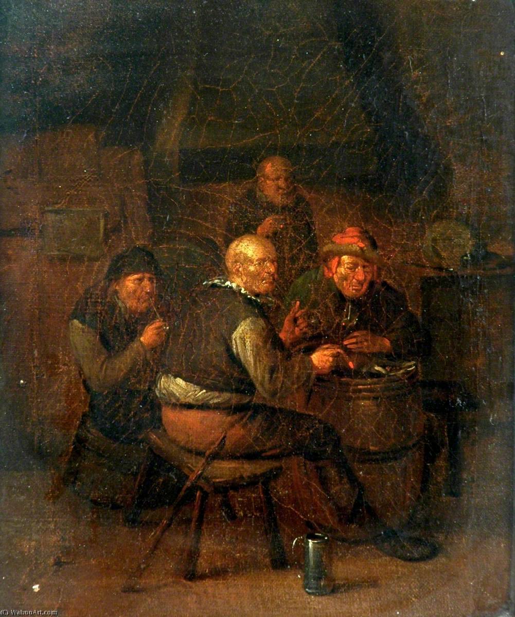 Wikioo.org - The Encyclopedia of Fine Arts - Painting, Artwork by Egbert Van Heemskerck Ii - Interior