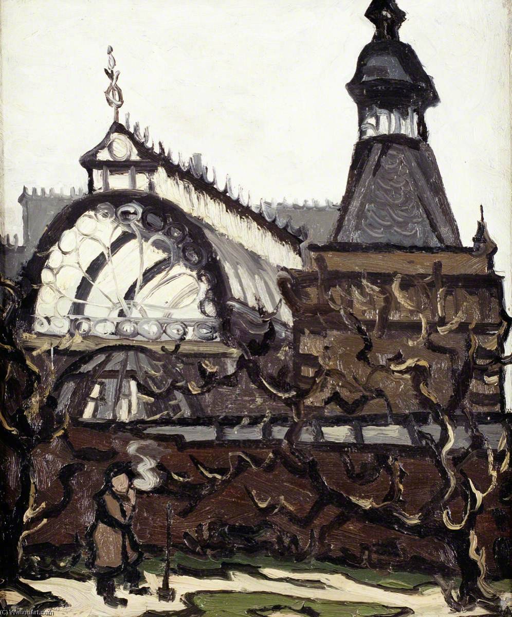 Wikioo.org - The Encyclopedia of Fine Arts - Painting, Artwork by John Kyffin Williams - Conservatory, Highgate (Athlone House)
