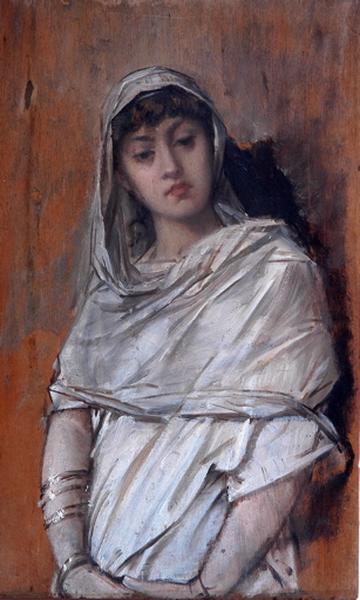 WikiOO.org - Encyclopedia of Fine Arts - Målning, konstverk Louis Hector Leroux - Portrait de femme